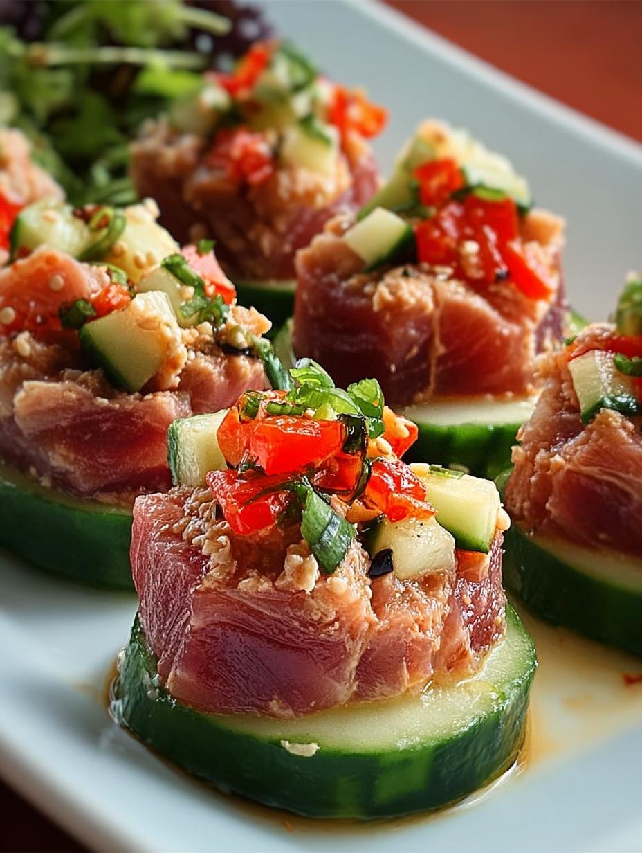 Irresistible Spicy Tuna Salad Bites for Any Occasion - Spicy Tuna Salad Bites - main visual representation
