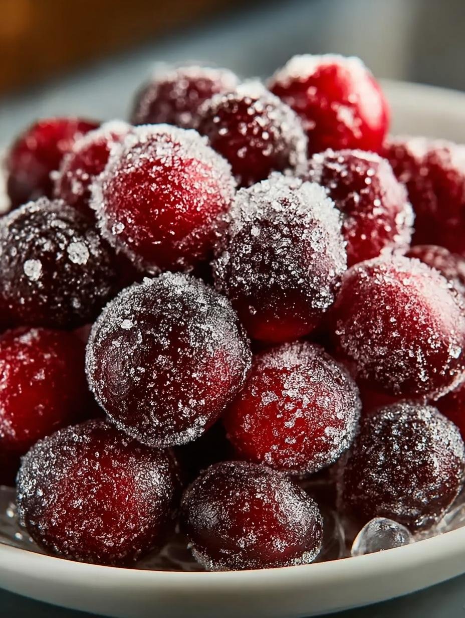 Sparkling Sugared Cranberries: 5 Festive Ideas - Sugared Cranberries - additional detail