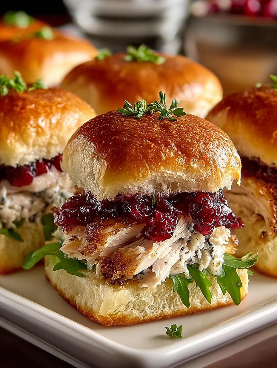 Savory Turkey Cranberry Sliders for Your Holiday Feast