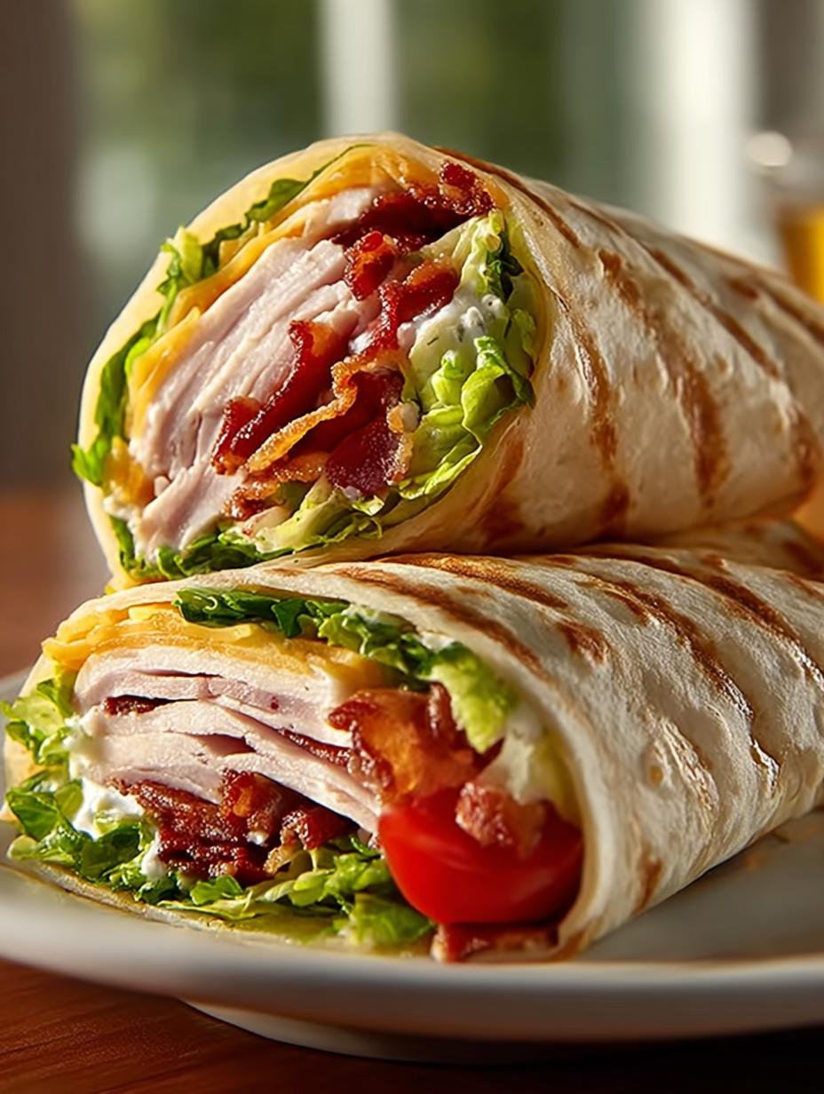 Delicious Turkey Ranch Club Wrap Recipe: 10 Minutes to Enjoy - Turkey Ranch Club Wrap - main visual representation