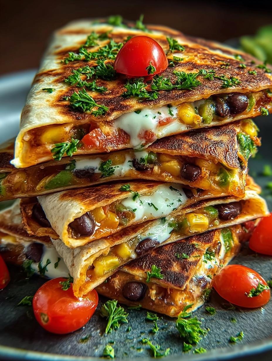 Irresistible Vegan Quesadillas with Black Beans - Vegan Quesadillas with Black - additional detail