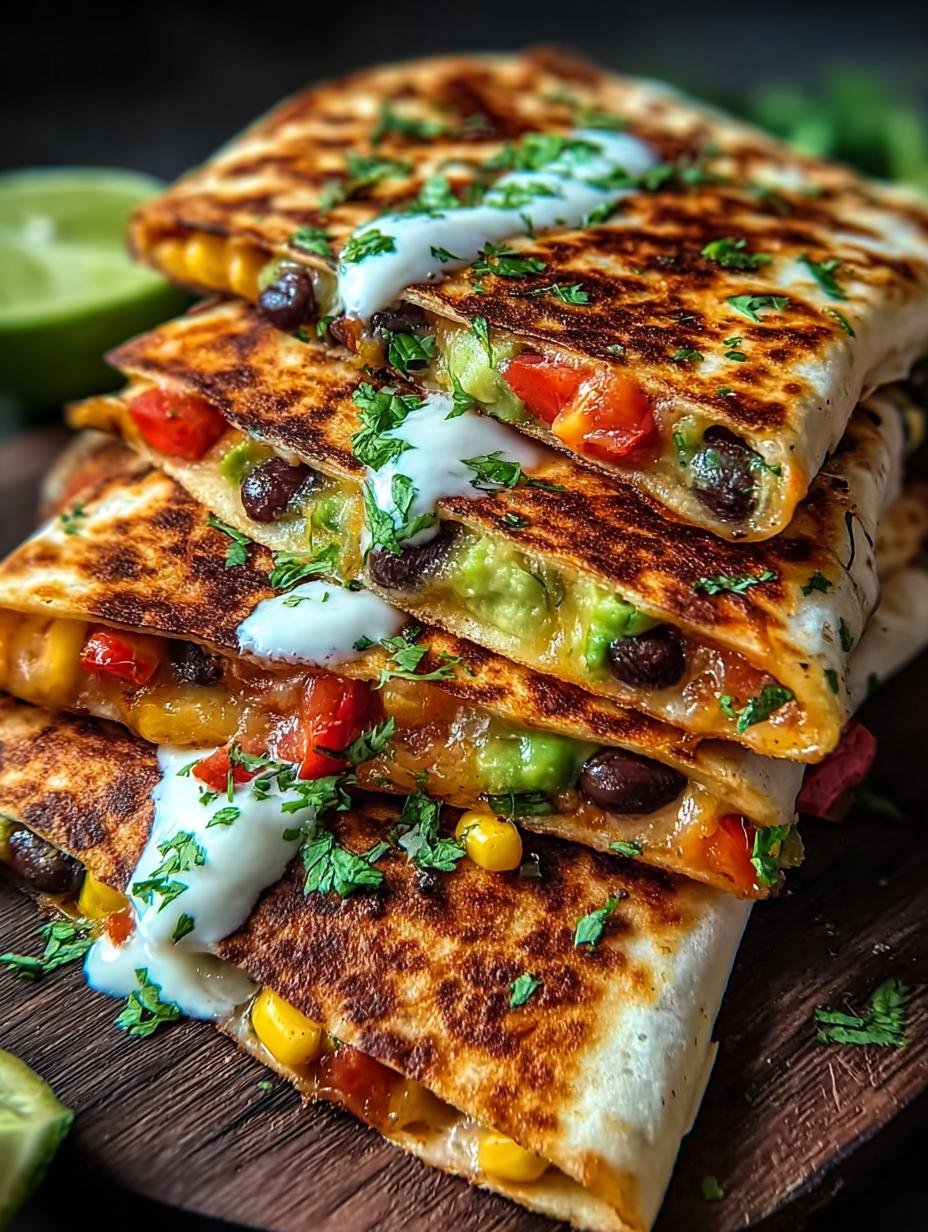 Irresistible Vegan Quesadillas with Black Beans