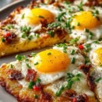 Breakfast Pizza Crispy Hash
