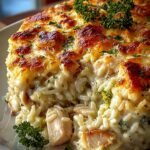Chicken Alfredo Rice Casserole