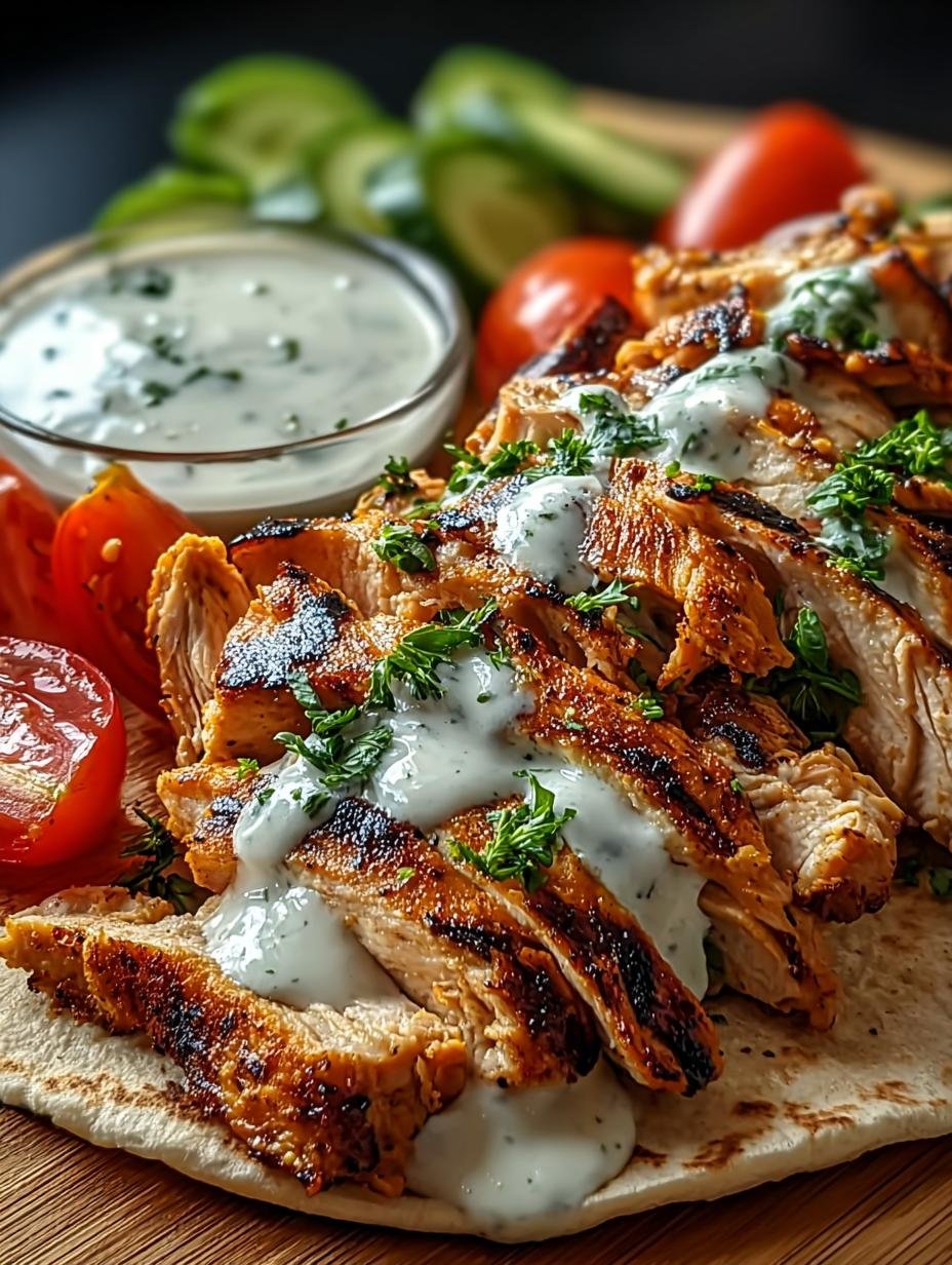Chicken Shawarma with Creamy Garlic Sauce Bliss - Chicken Shawarma with Creamy - additional detail