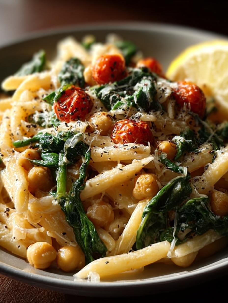 Easy Chickpea Pasta with Spinach: A Healthy Delight - Chickpea Pasta with Spinach - main visual representation