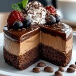 Coffee Brownie Cheesecake
