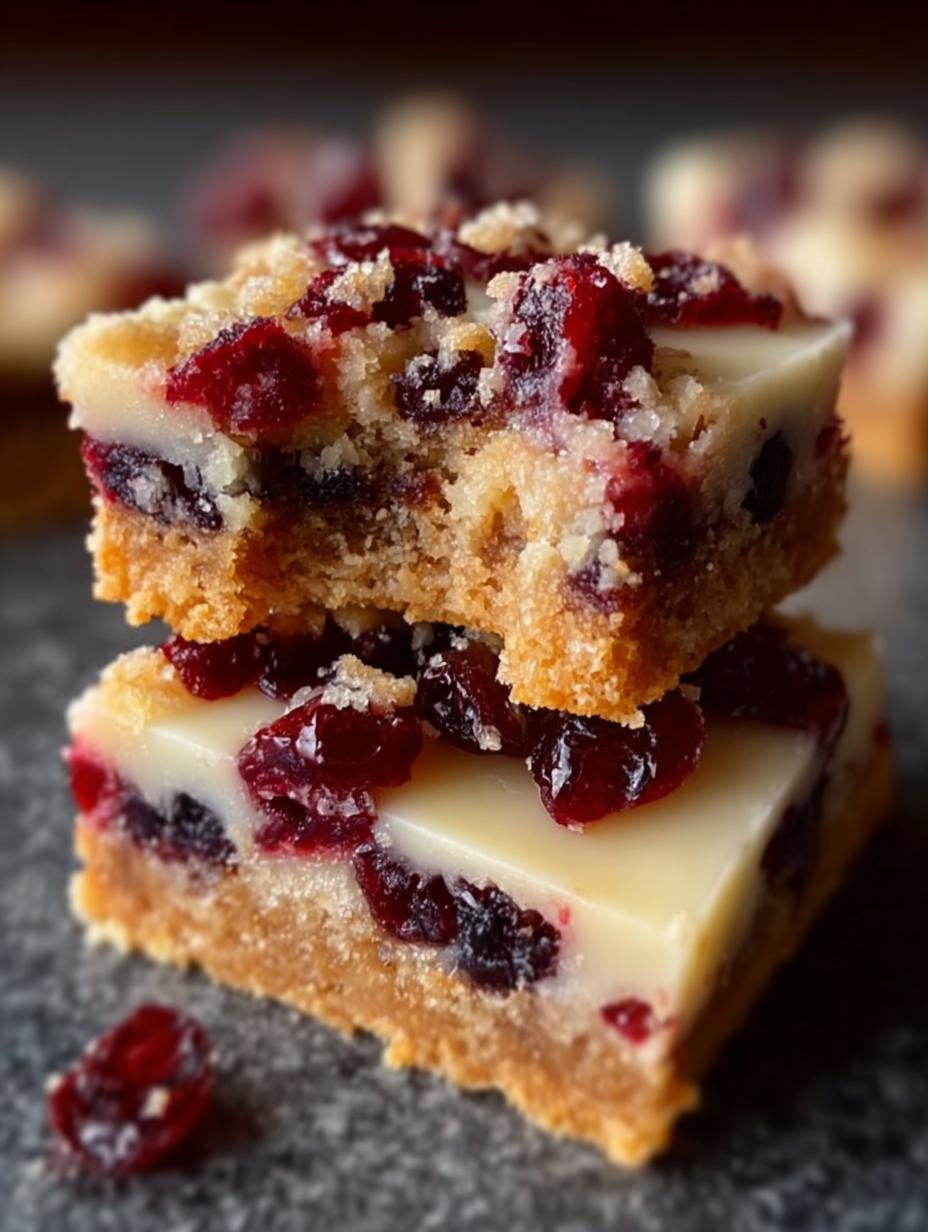 Delicious Cranberry Bliss Bars for Festive Moments