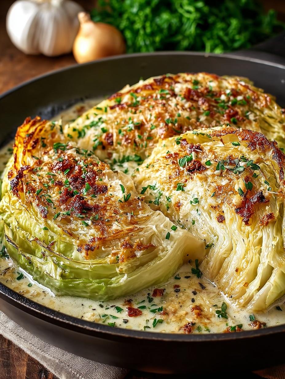 Creamy Garlic Parmesan Cabbage: 7 Rich Comforts - Creamy Garlic Parmesan Cabbage - main visual representation