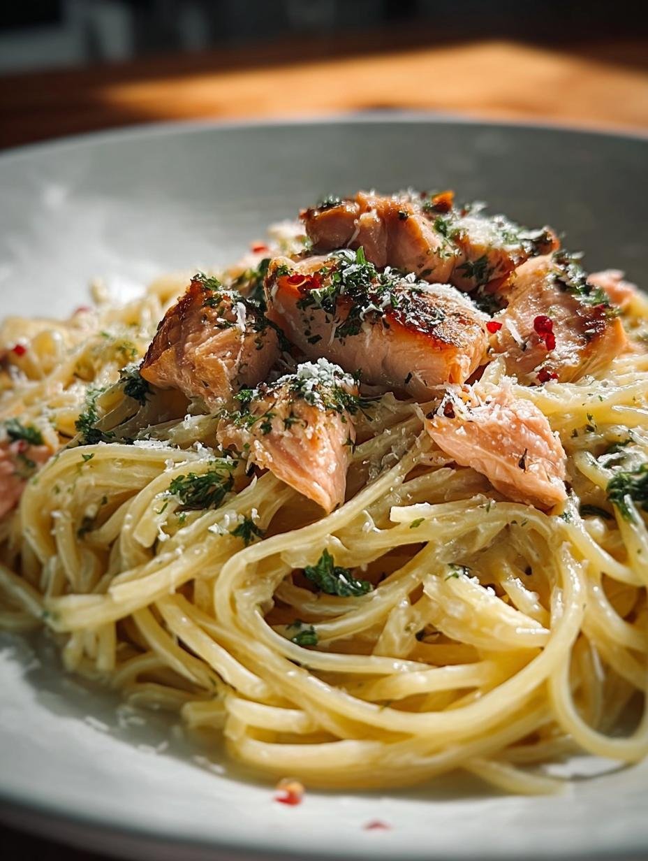 Creamy Salmon Pasta: A Comforting One-Pot Delight - Creamy Salmon Pasta - additional detail