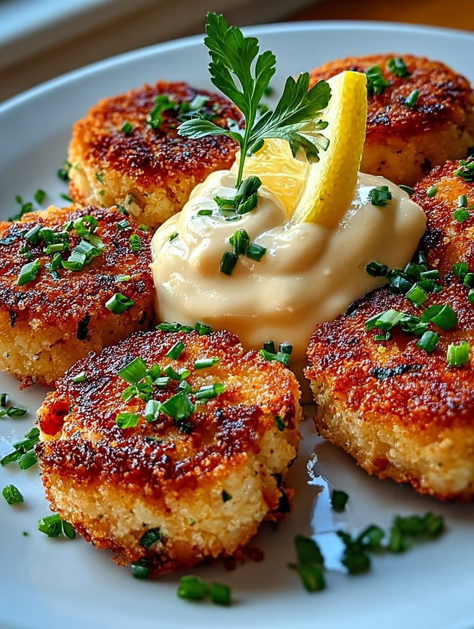 Crispy Shrimp Cakes with Zesty Lemon Aioli Delight