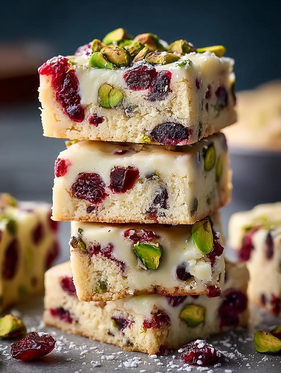 Fancy Cranberry Pistachio Shortbread Delightful Treats