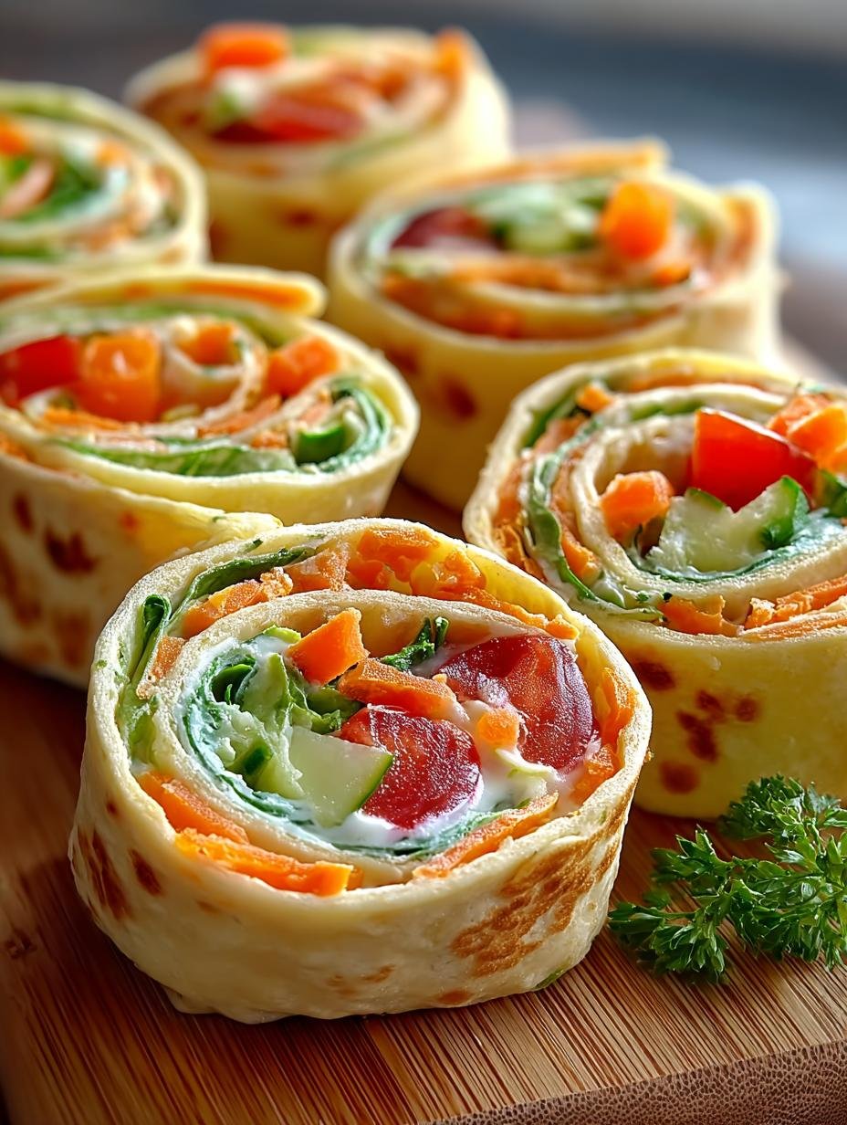Delicious Fresh Vegetable Tortilla Roll Recipe for Joy - Fresh Vegetable Tortilla Roll - additional detail