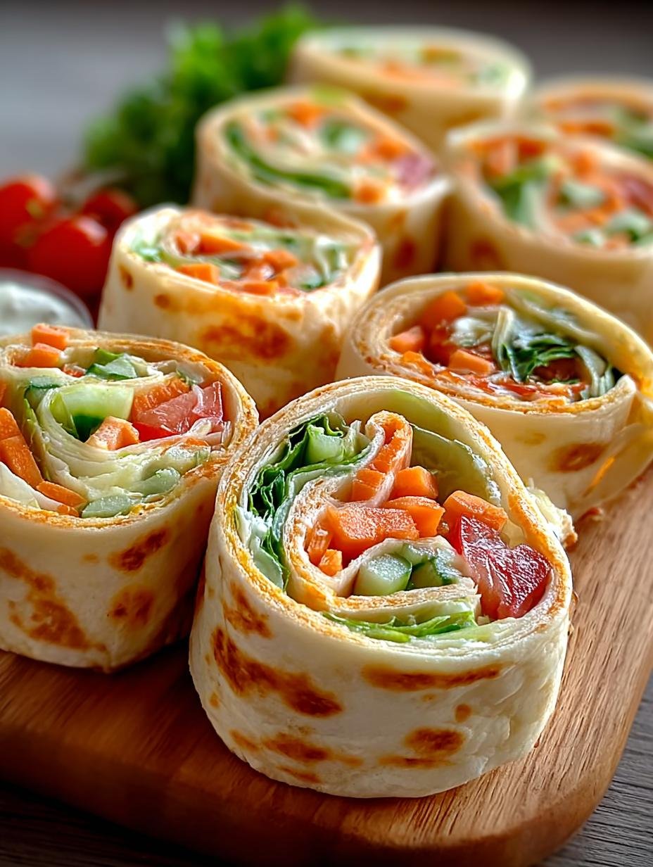 Fresh Vegetable Tortilla Roll