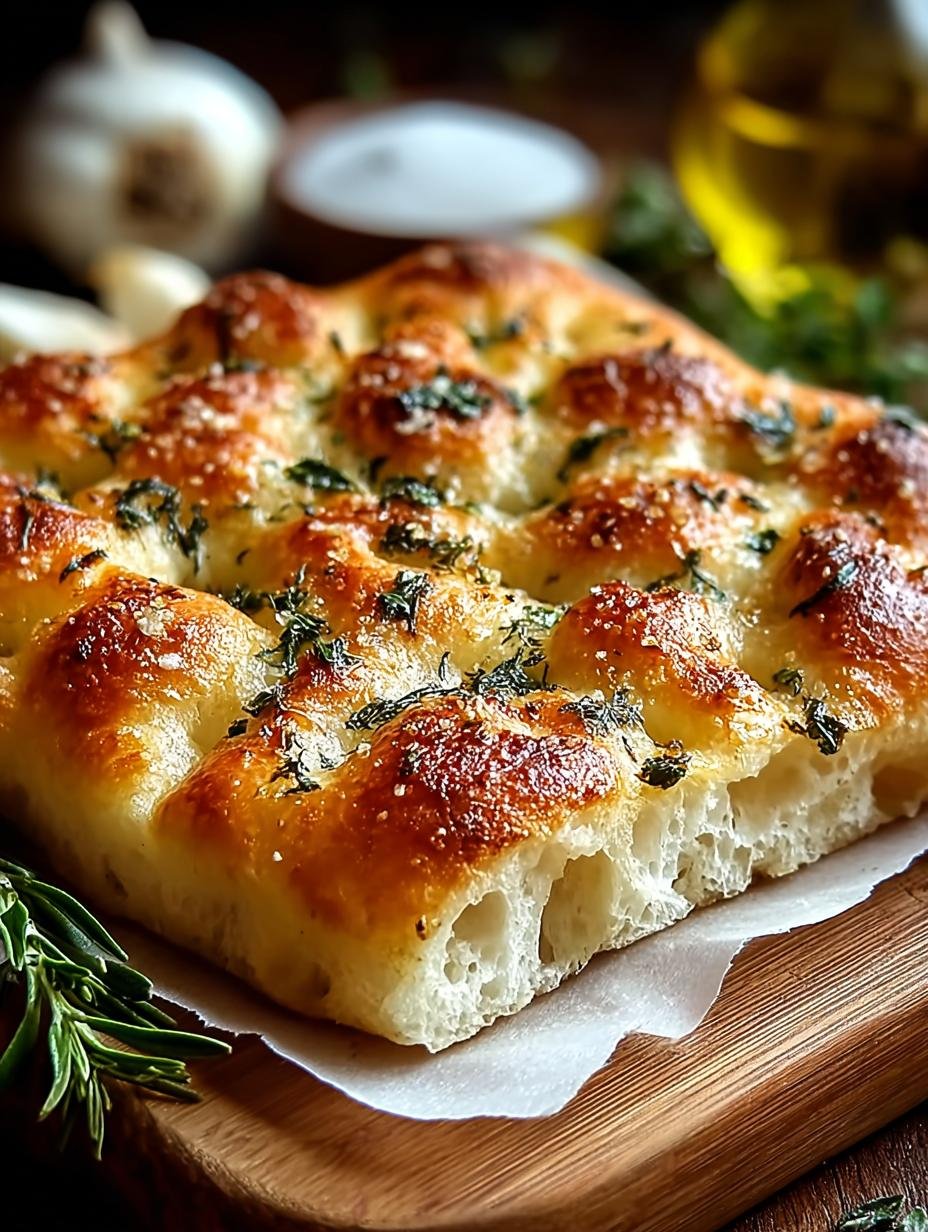 Garlic Parmesan Focaccia Bread: 5 Reasons to Love It - Garlic Parmesan Focaccia Bread - additional detail