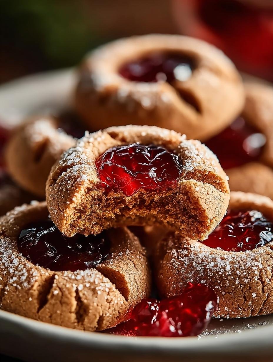 Ultimate Gin Gingerbread Thumbprint Cookies Recipe - Gin Gingerbread Thumbprint Cookies - main visual representation