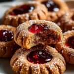Gin Gingerbread Thumbprint Cookies