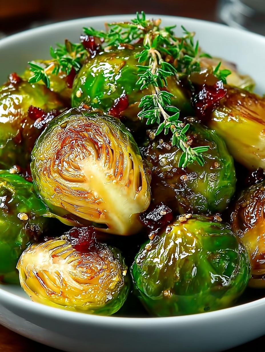 Honey Balsamic Brussels Sprouts
