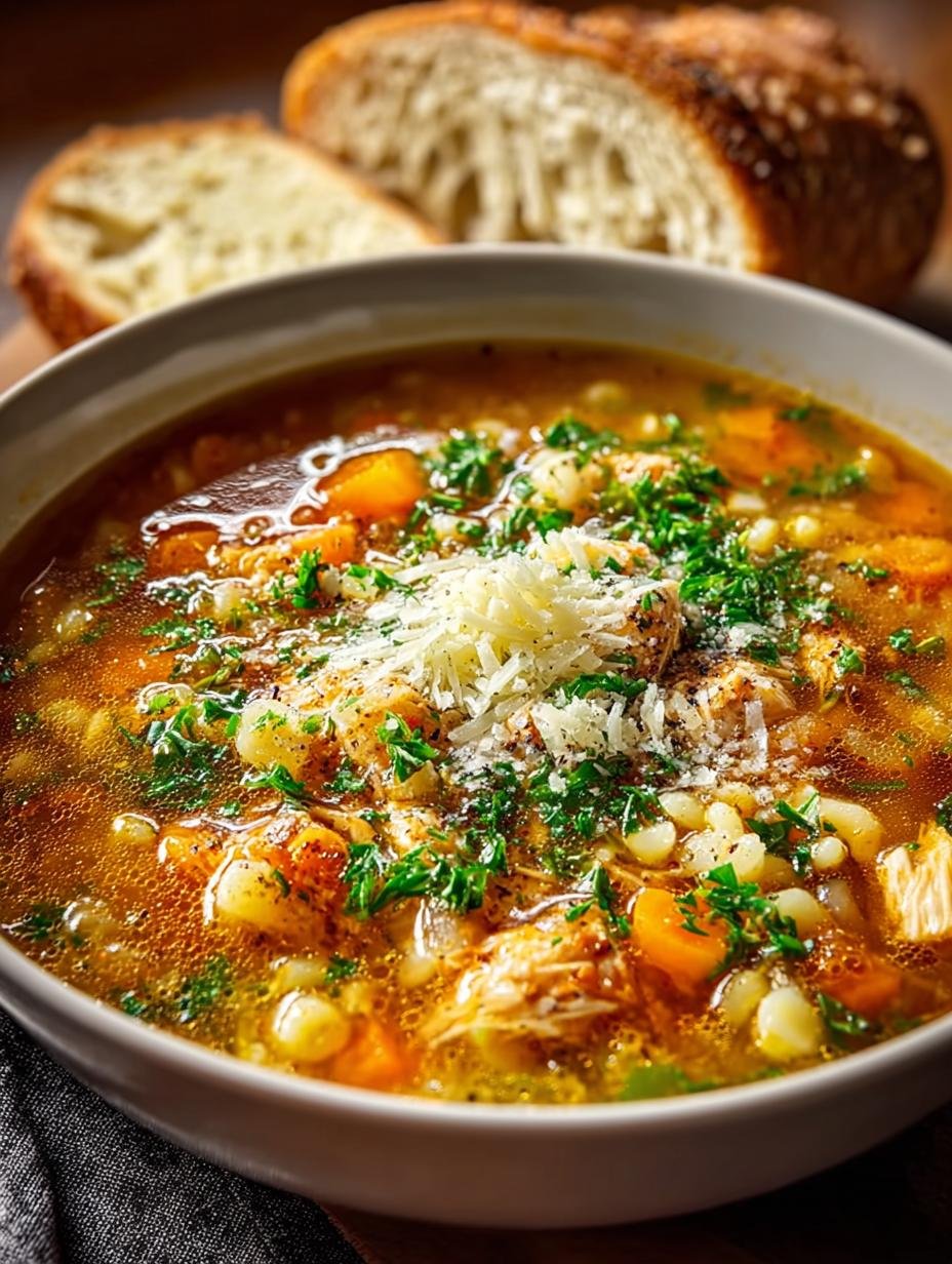 Delicious Italian Penicillin Soup with Beef & Herbs - Italian Penicillin Soup with - main visual representation