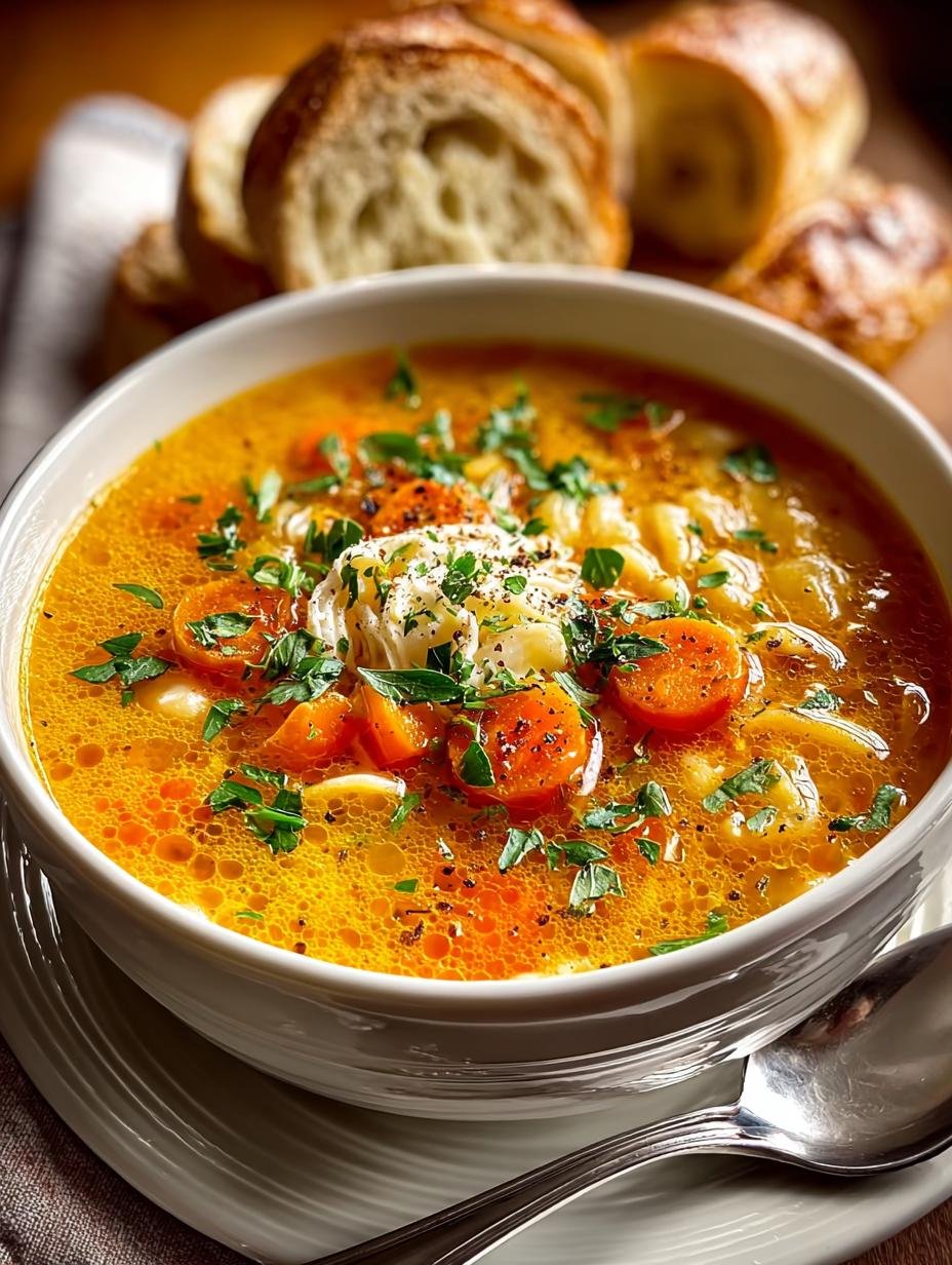 Delicious Italian Penicillin Soup with Beef & Herbs - Italian Penicillin Soup with - additional detail