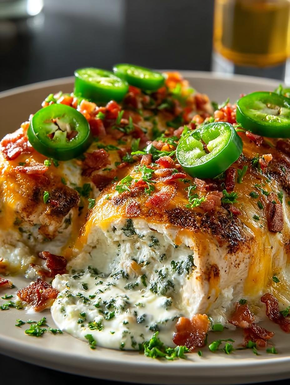 Jalapeno Popper Cheesy Chicken for a Spicy Dinner
