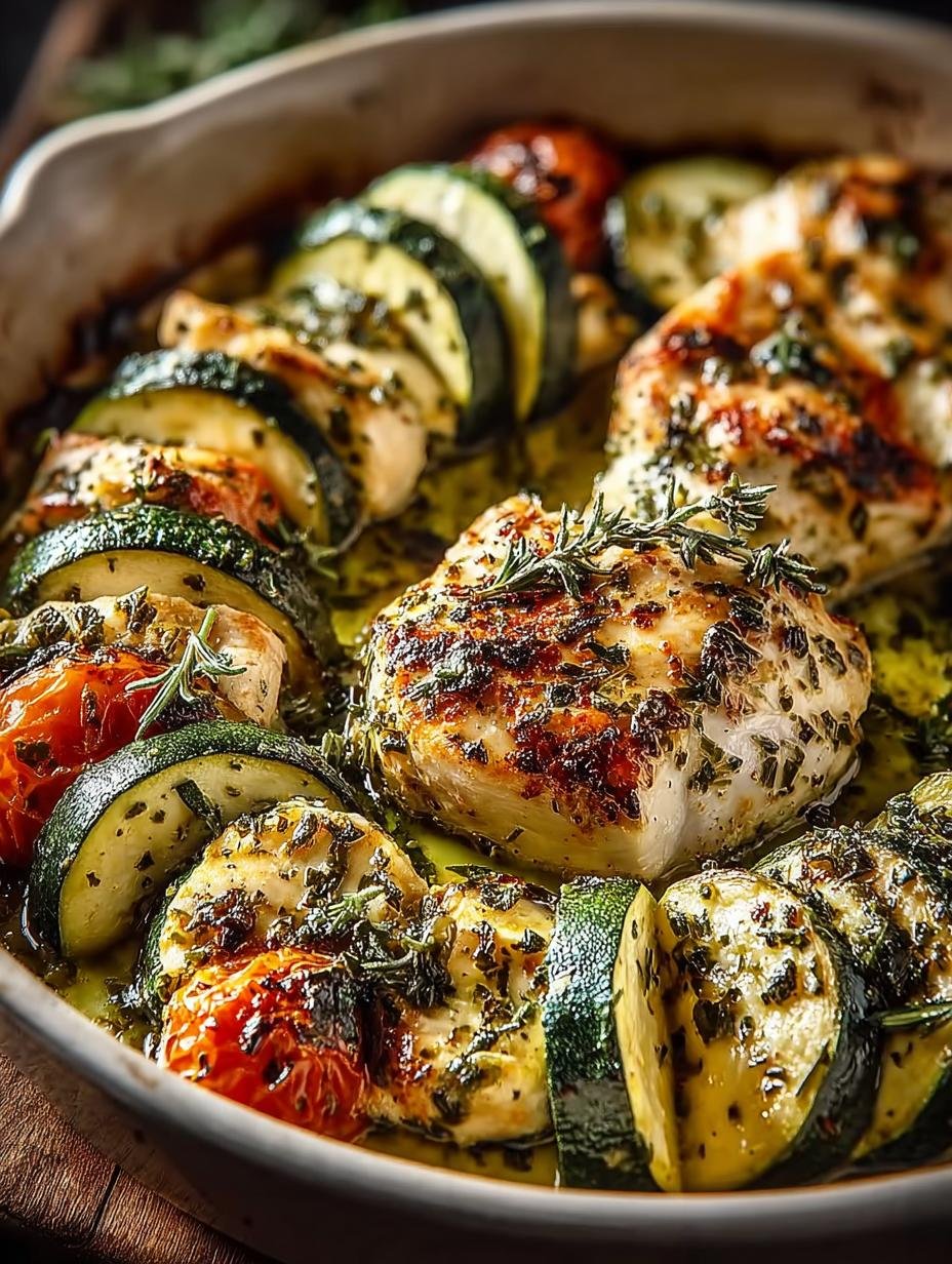 Mediterranean Chicken Zucchini Bake: 7 Steps to Delight