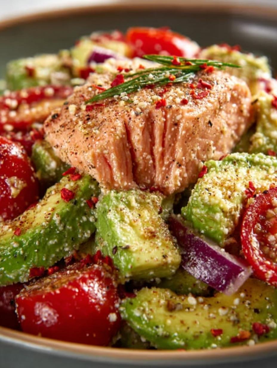 Mediterranean Salmon Avocado Salad: 7 Reasons to Love It - Mediterranean Salmon Avocado Salad - additional detail