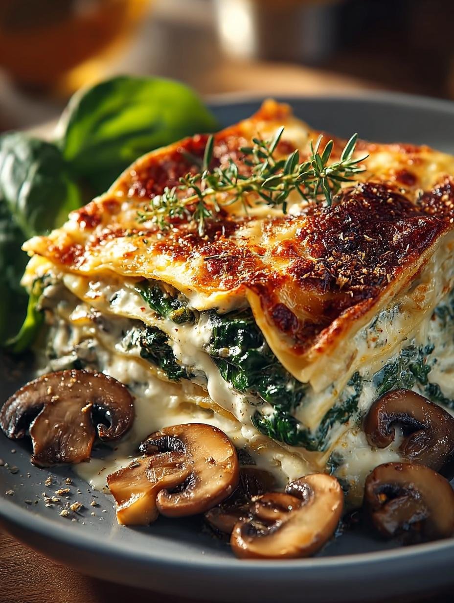 Mushroom Spinach Lasagna Vegetarian: 5 Comforting Layers - Mushroom Spinach Lasagna Vegetarian - main visual representation