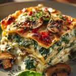 Mushroom Spinach Lasagna Vegetarian