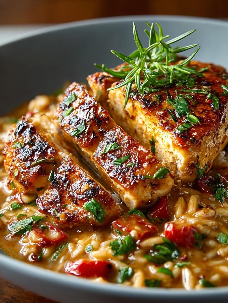 Delicious One Pot Cajun Chicken Alfredo Orzo Recipe - One Pot Cajun Chicken - main visual representation