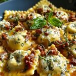 One Pot Ravioli Creamy