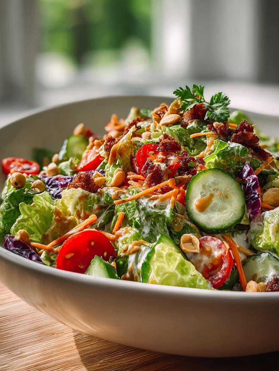Peanut Crunch Salad For a Flavor Explosion
