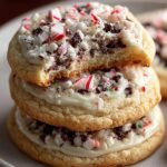 Peppermint Cheesecake Cookies