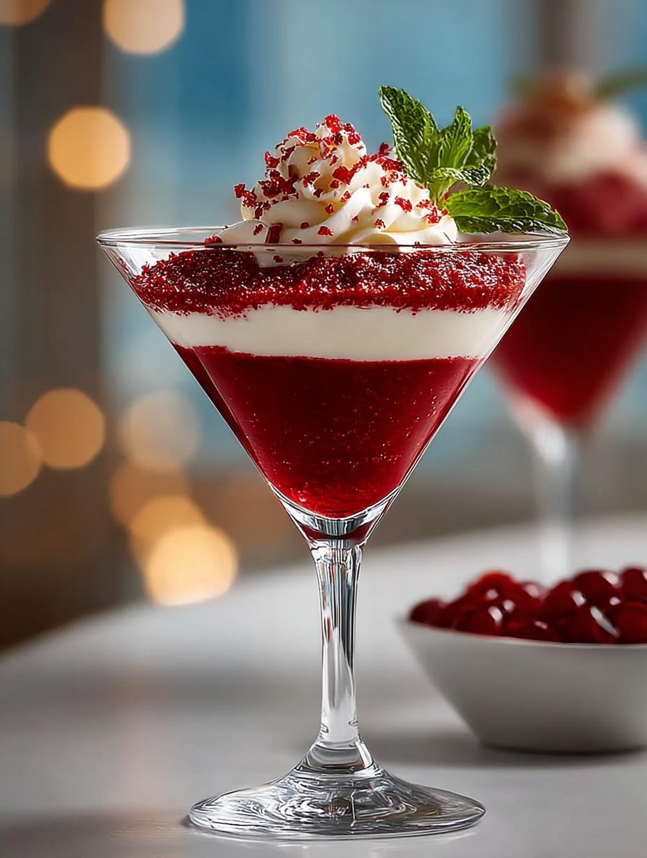 Indulge in a Sweet Red Velvet Martini Non Recipe
