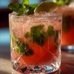 Rhubarb Mint Mojito