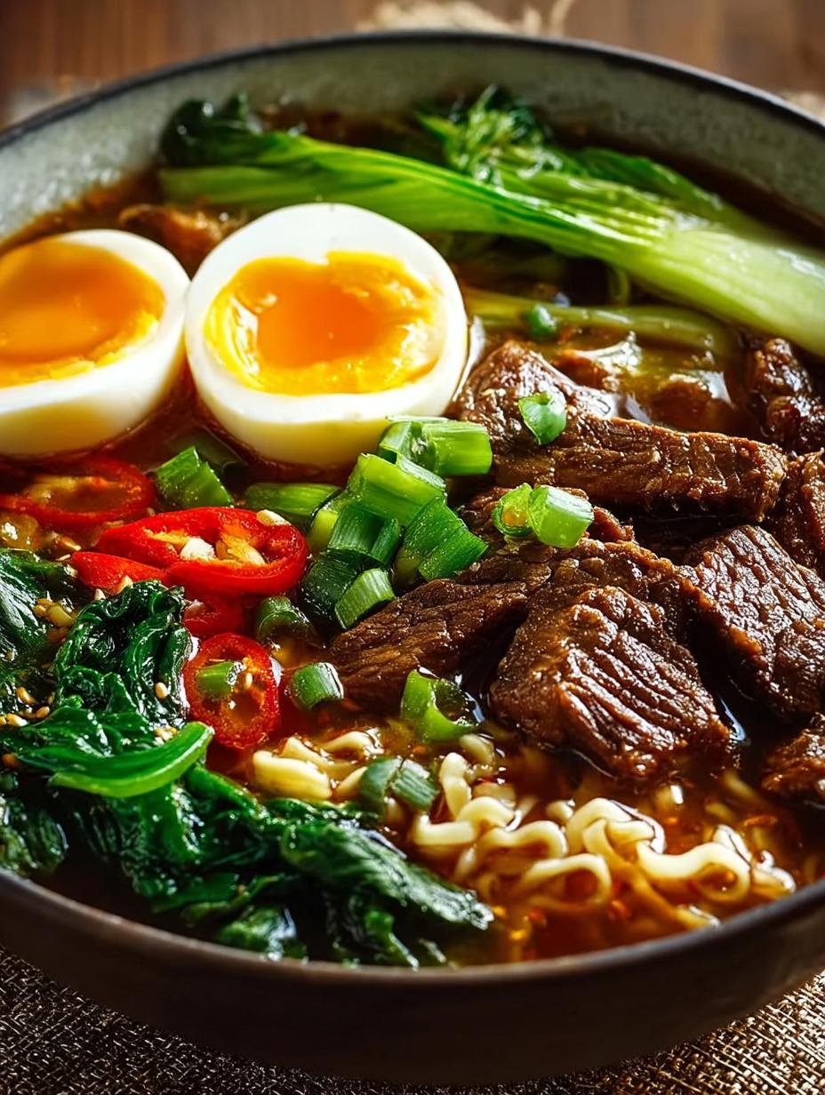 Amazing Slow Cooker Beef Ramen Recipe for Comforting Flavor - Slow Cooker Beef Ramen - main visual representation
