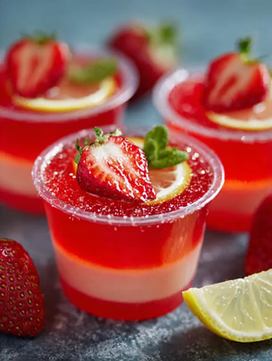 Delightful Strawberry Lemonade Jello Shots for Summer