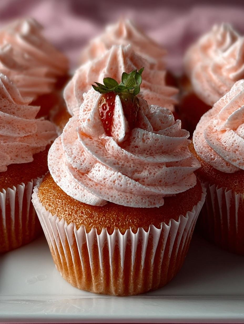 Delicious Strawberry Milkshake Cupcakes Recipe - Strawberry Milkshake Cupcakes - additional detail