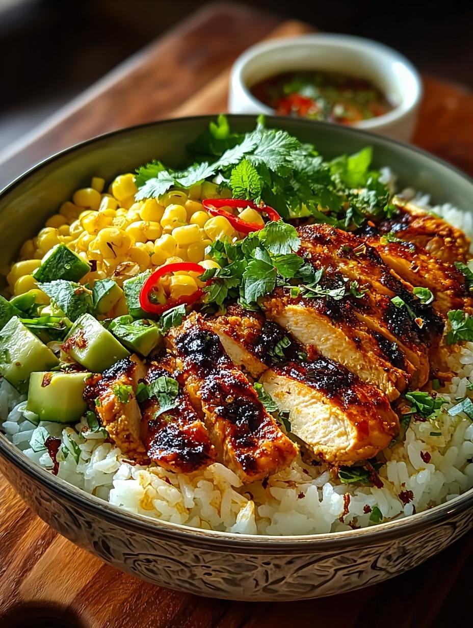 Flavorful Street Corn Chicken Rice Bowl for Weeknight Dinner - Street Corn Chicken Rice - main visual representation