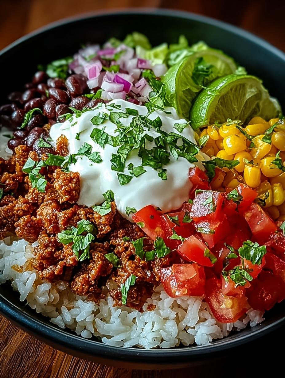 Flavorful Taco Rice Bowl for Easy Dinner Nights - Taco Rice Bowl - additional detail
