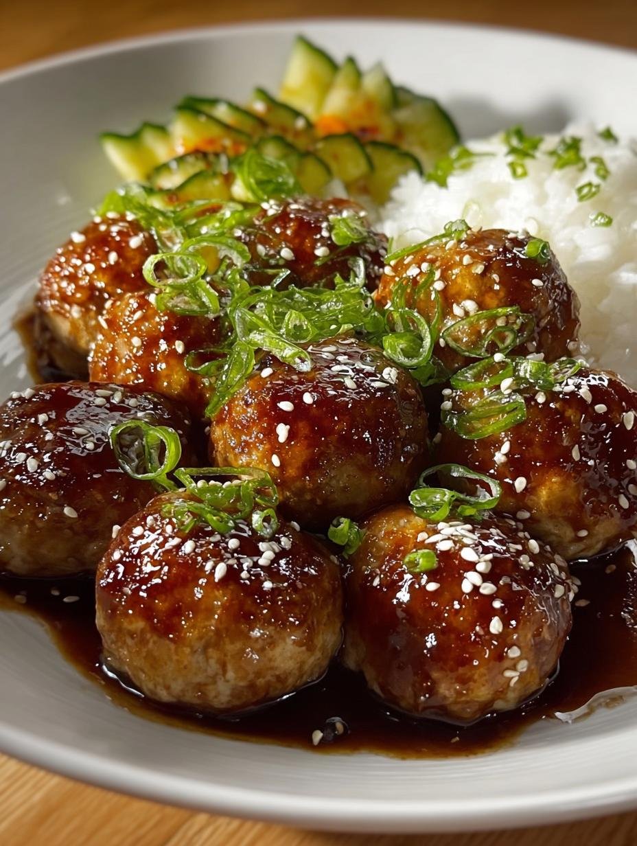 Delicious Teriyaki Chicken Meatballs Recipe for Dinner - Teriyaki Chicken Meatballs - main visual representation