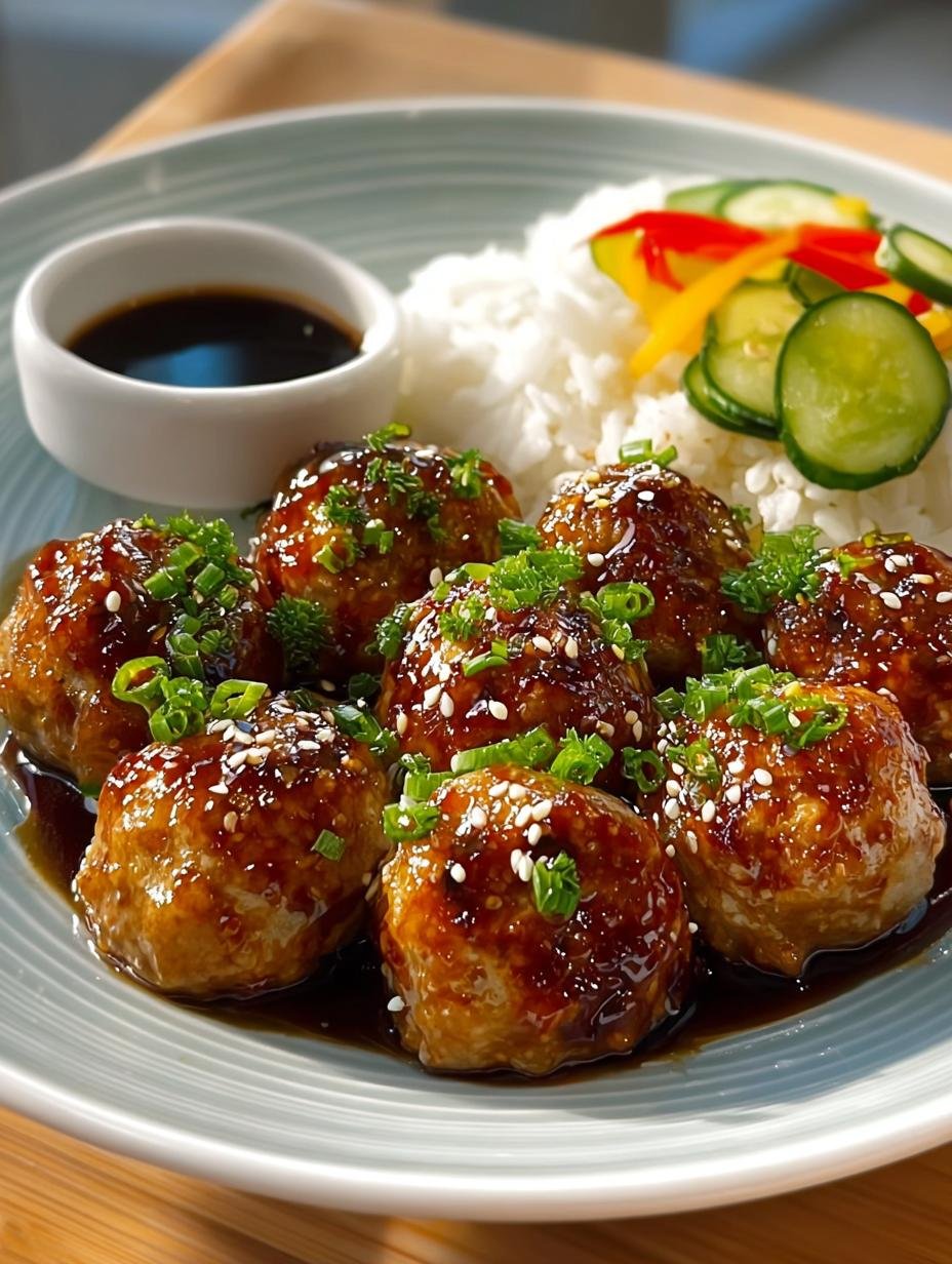 Delicious Teriyaki Chicken Meatballs Recipe for Dinner - Teriyaki Chicken Meatballs - additional detail