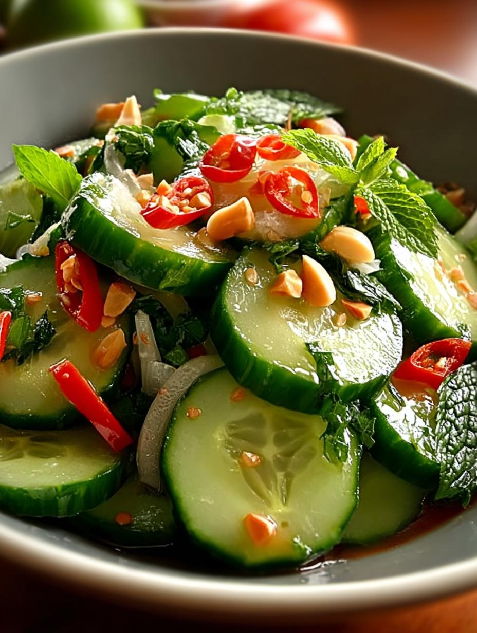 Refreshing Thai Cucumber Salad: 6 Simple Steps