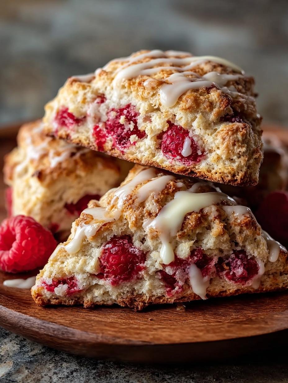 Delicious White Chocolate Raspberry Scones Recipe - White Chocolate Raspberry Scones - additional detail