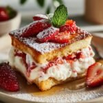 Baked Strawberries Cream French