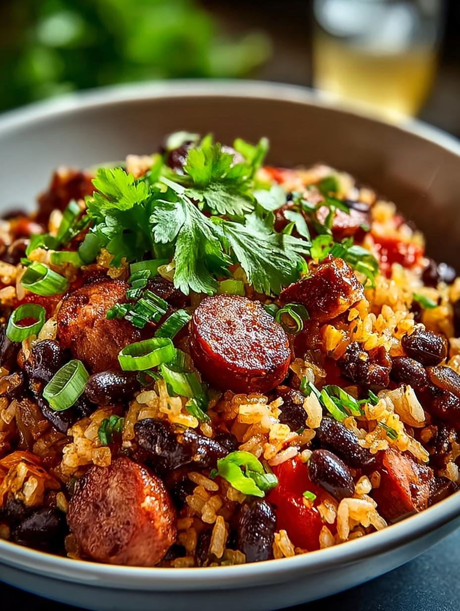 Black Beans Sausage Rice: 30-Minute Comfort Dish - Black Beans Sausage Rice - additional detail