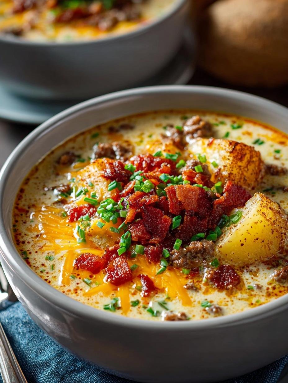 Cheeseburger Soup Comforting Creamy for Cozy Nights - Cheeseburger Soup Comforting Creamy - main visual representation