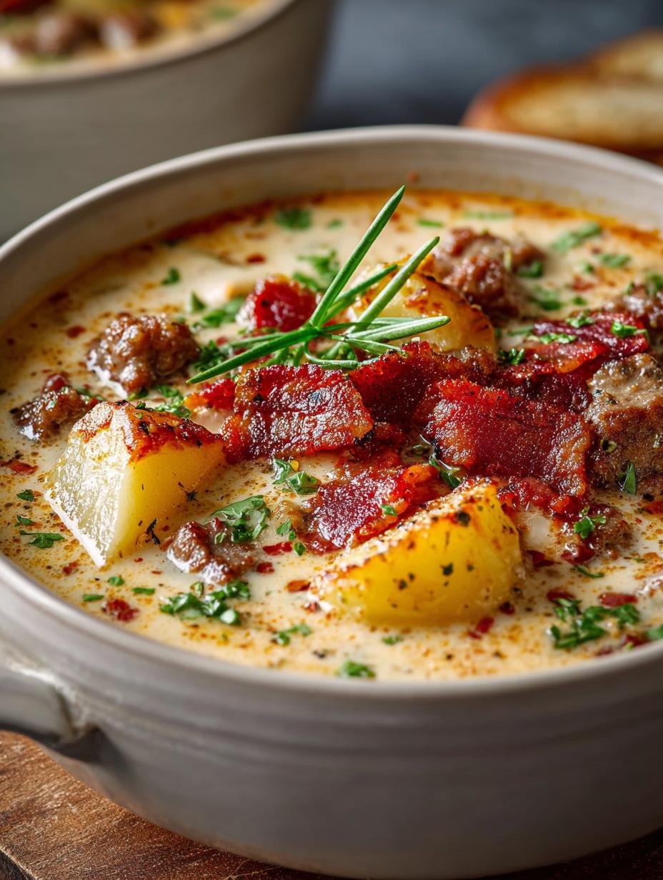 Cheeseburger Soup Comforting Creamy for Cozy Nights - Cheeseburger Soup Comforting Creamy - additional detail