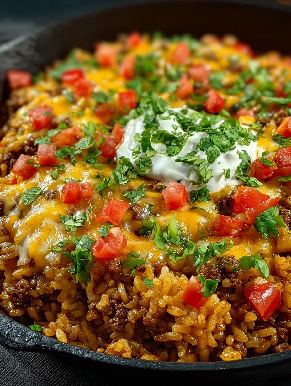 Cheesy Taco Rice: 7 Comforting Dinner Ideas to Try - Cheesy Taco Rice - additional detail