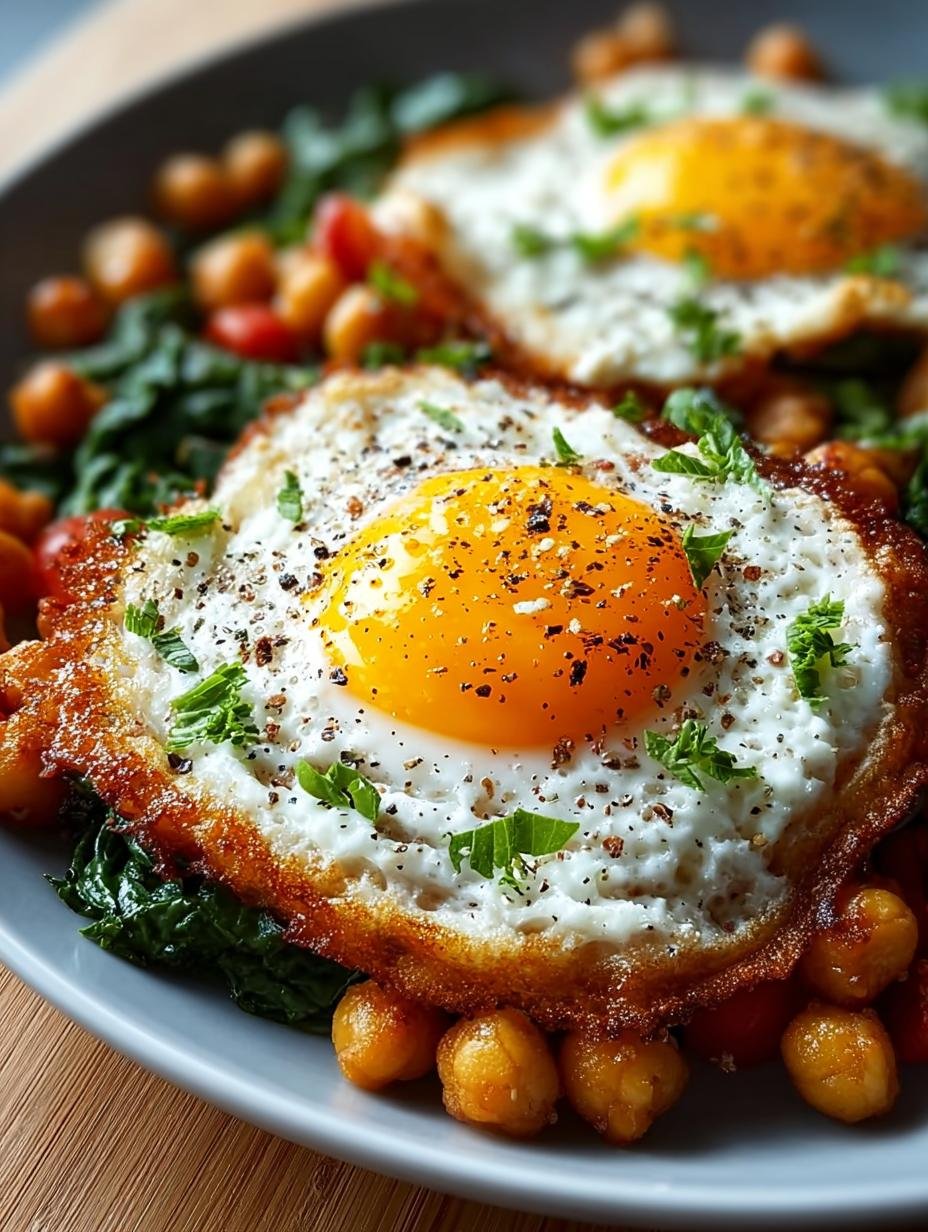 Chickpea Fried Eggs: 15-Minute Protein-Packed Delight